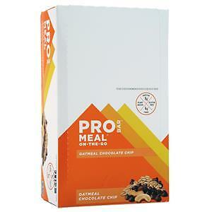 Probar Meal On-the-Go Bar Oatmeal Chocolate Chip 12 bars