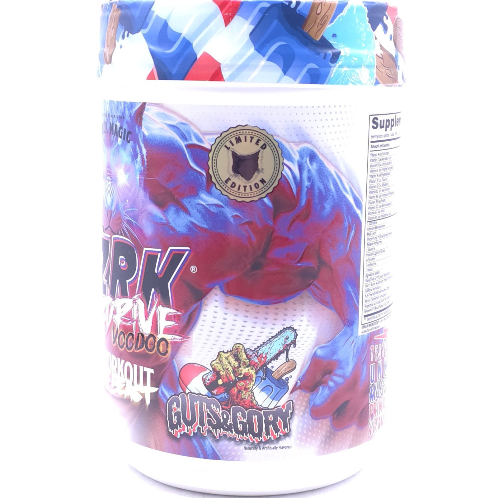 Black Magic Supply BZRK Overdrive Pre-Workout Powder – Guts & Gory – 1.7 lbs