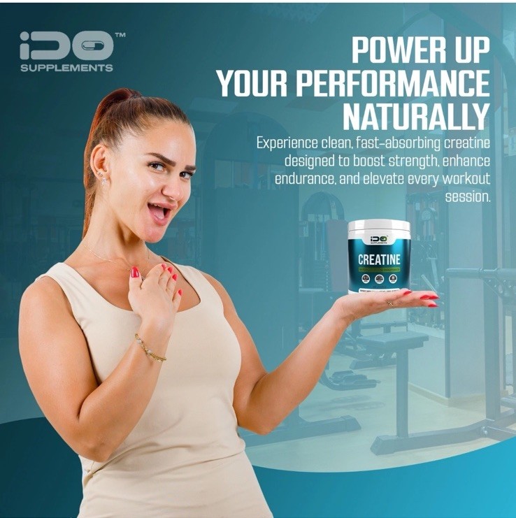 iDo Supplements Creatine Monohydrate 300g -Micronized -Pure & Unflavored