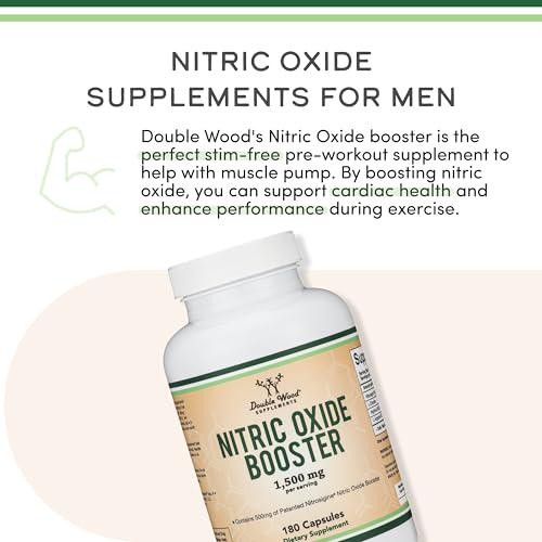 Nitric Oxide Supplement (Stim Free Pre Workout) – Nitric Oxide Booster with L L