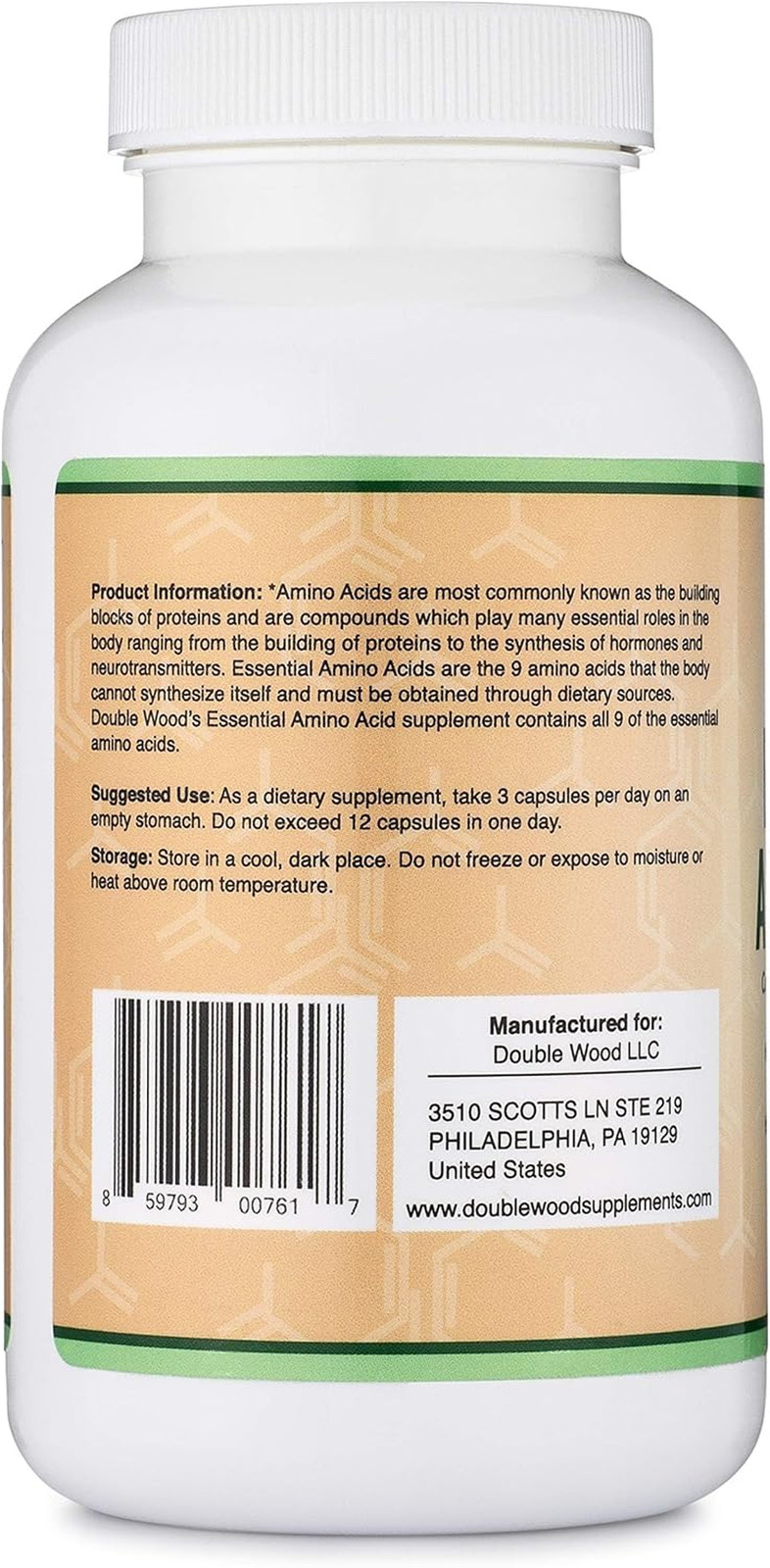 Essential Amino Acids – 1 Gram per Serving Powder Blend of All 9 Essential Amino