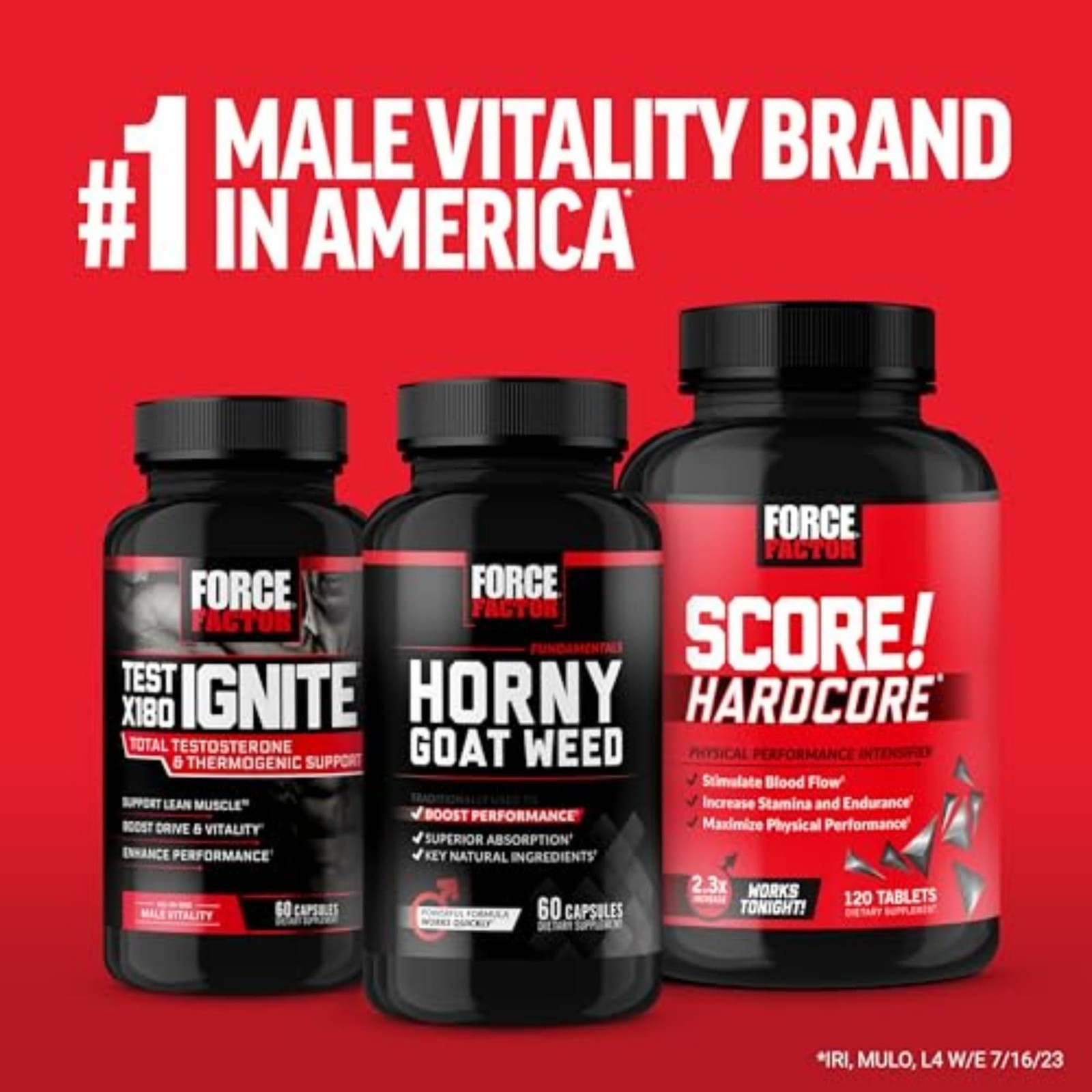 Force Factor Score 2-Pack Nitric Oxide Supplement For Men Nitric Oxide Booster