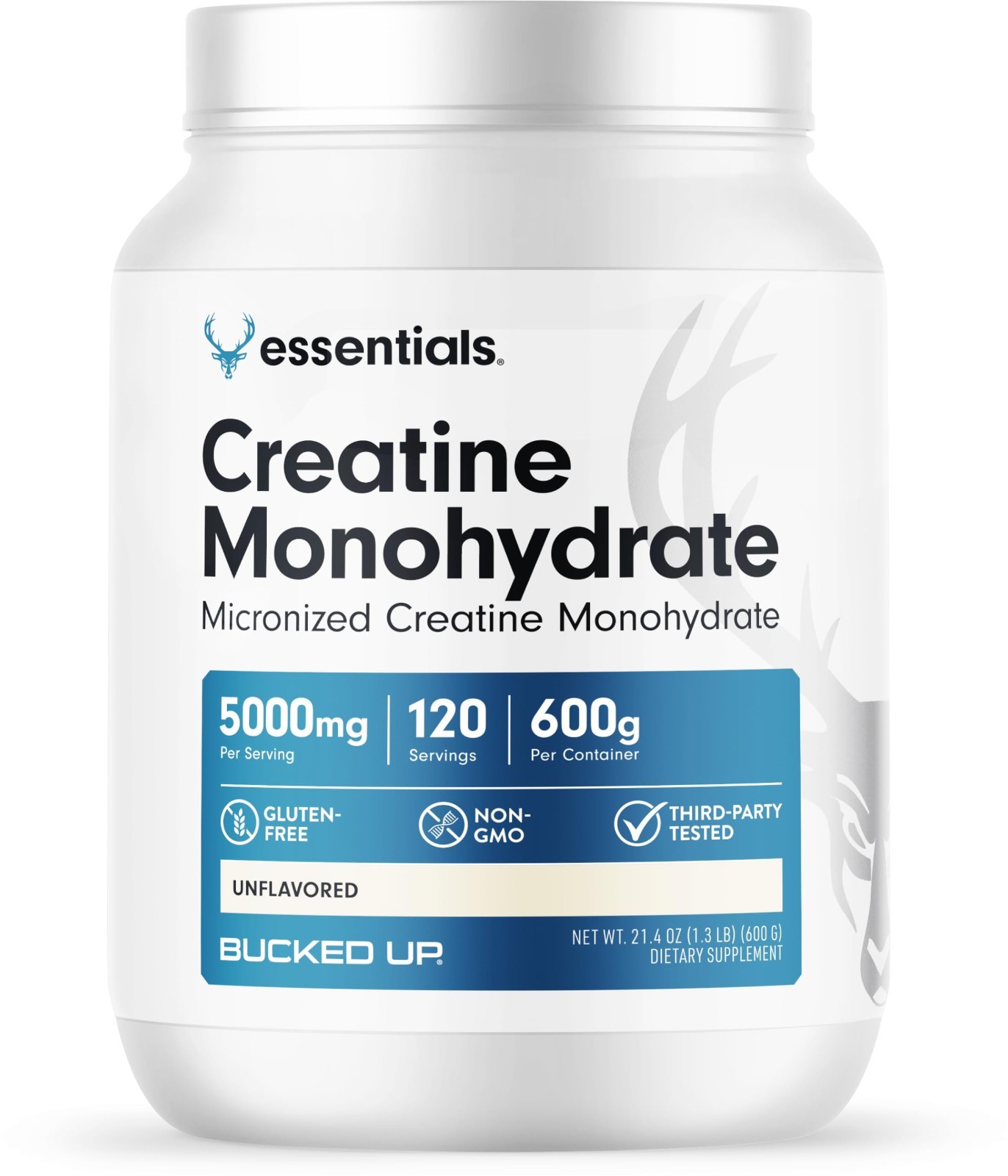 Pure Micronized Creatine Monohydrate – Unflavored, Easy Mix, 5G/Serving, 120 Ser