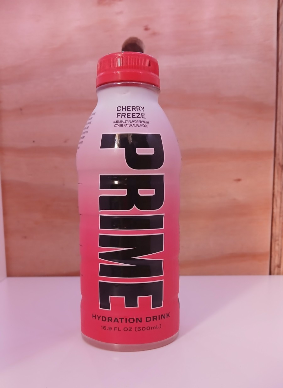 PRIME Hydration Drink Cherry Freeze Print Error Red Cap/SEALED /RARE