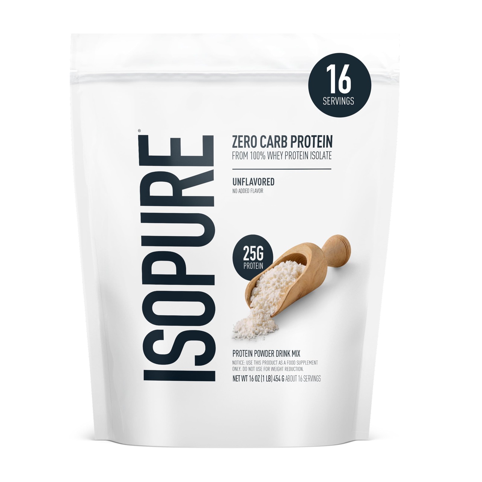 Isopure Zero Carb 100 Pure Whey Isolate Protein Powder, Lactose Free, Gluten …