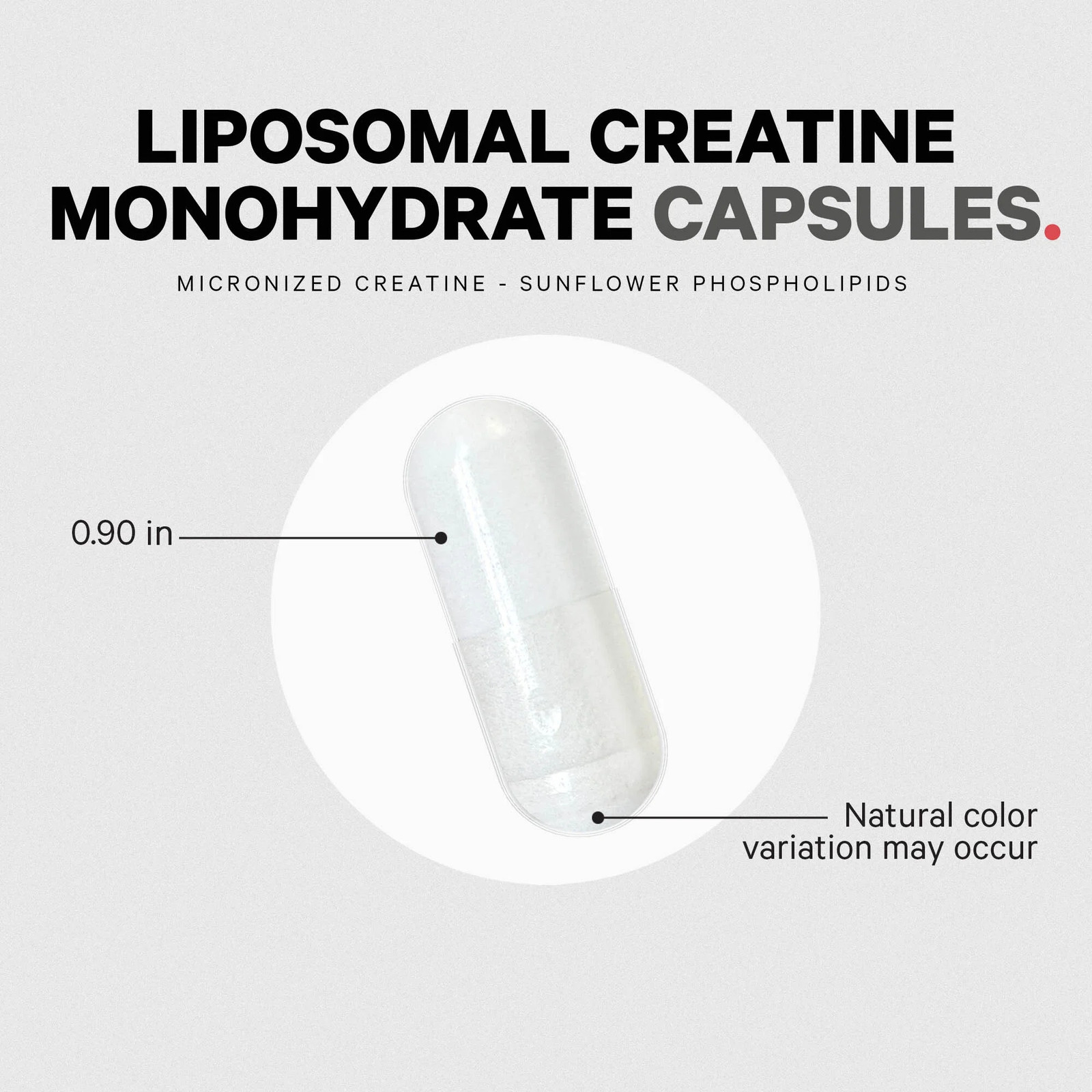 Liposomal Creatine Monohydrate Capsules, Micronized Creatine 2500Mg Sports Nutri