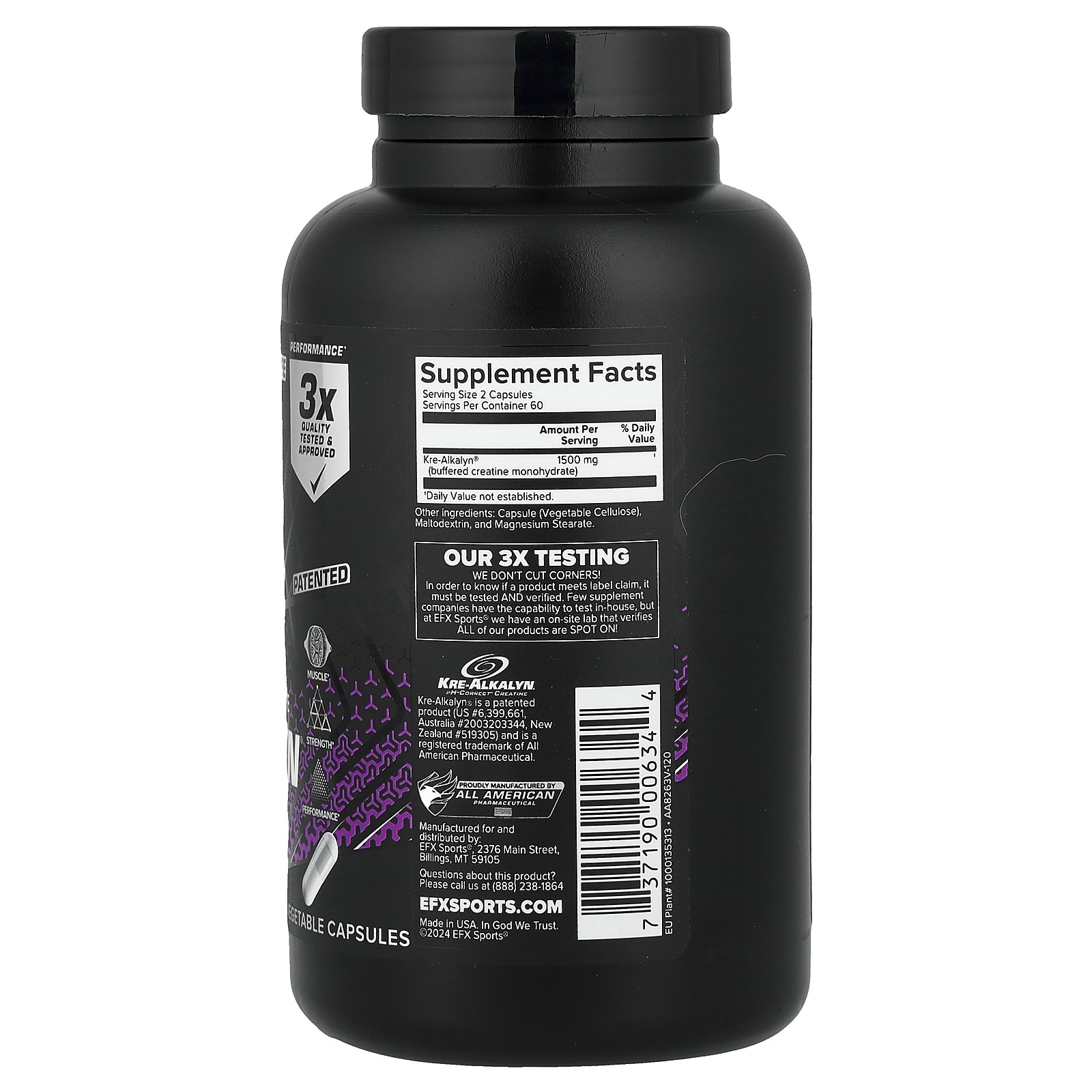 Kre-Alkalyn, 120 Vegetable Capsules