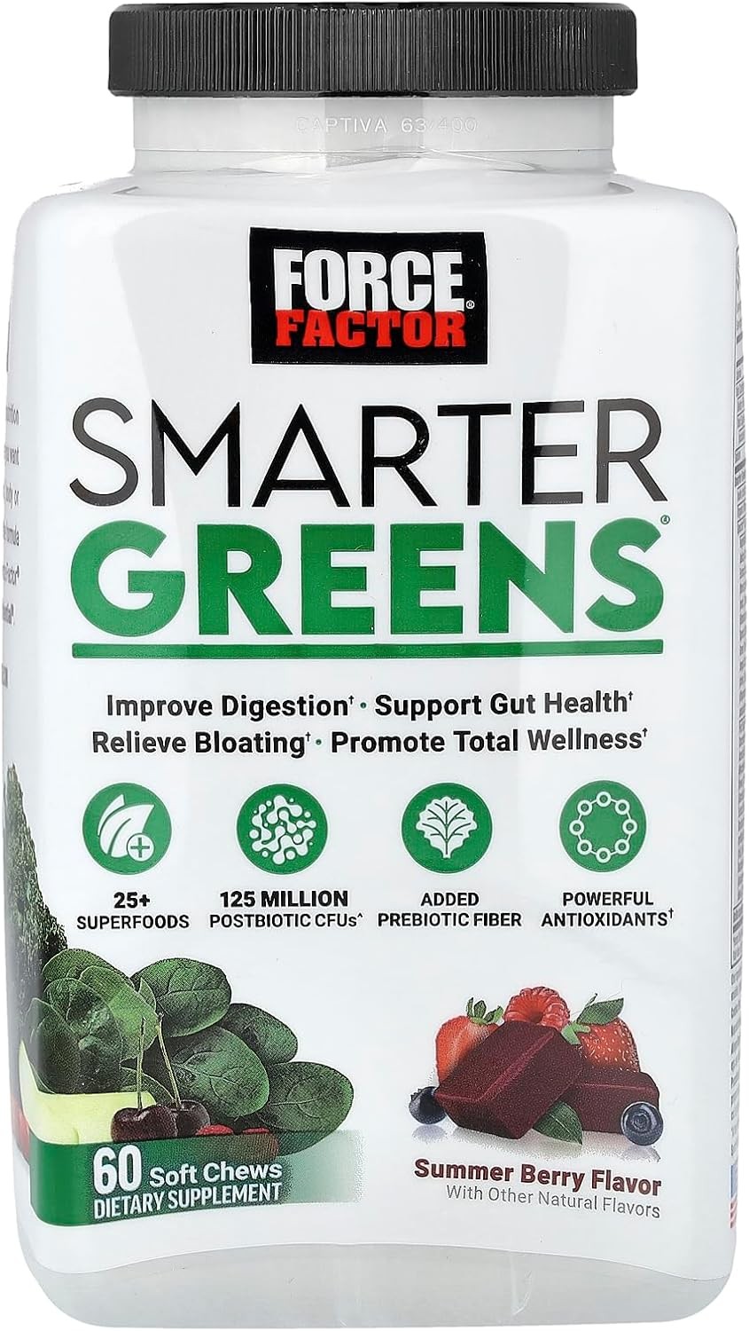 Smarter Greens Superfood Chews, Greens and Superfoods with Probiotics, Antioxid