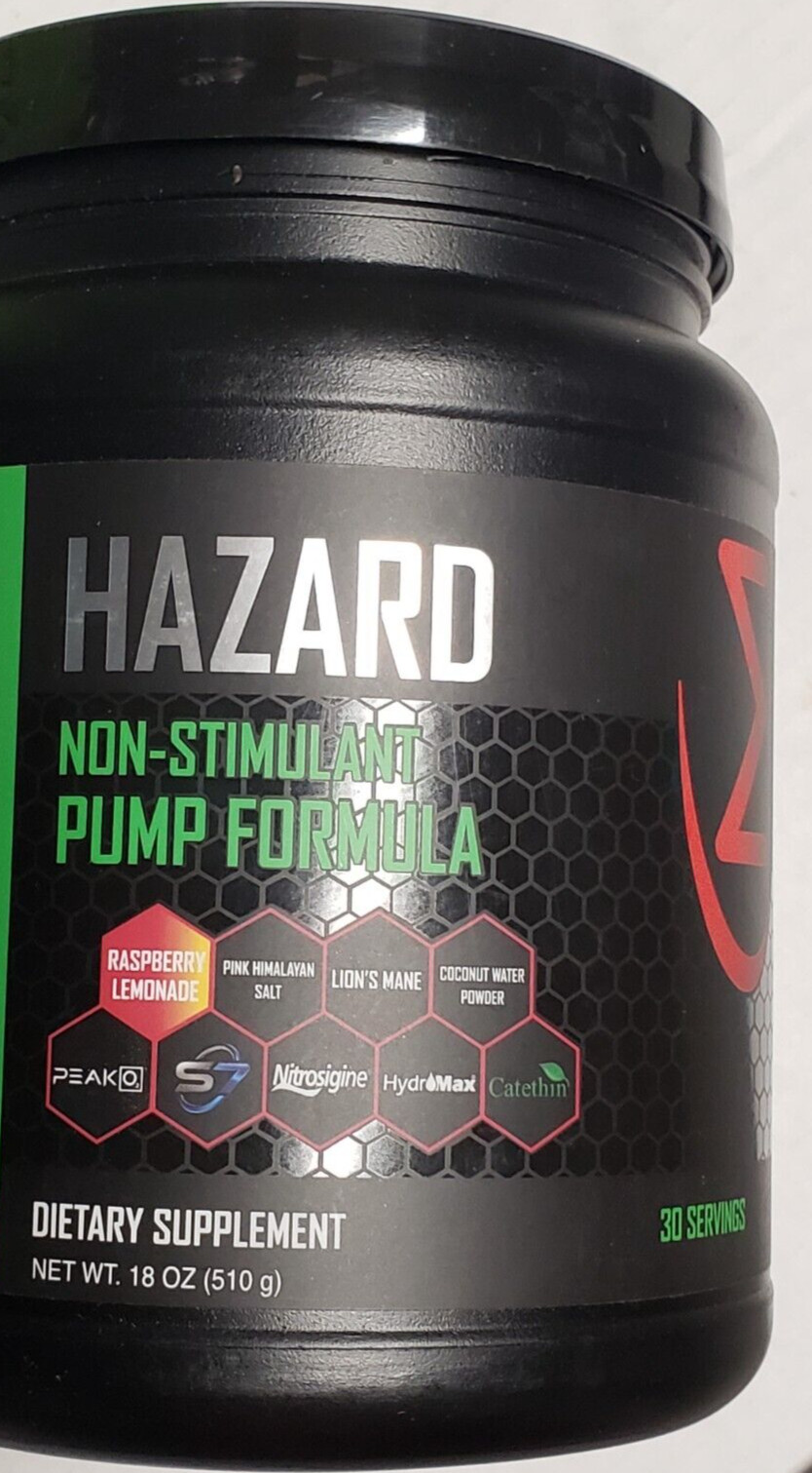 MFIT SUPPS – HAZARD Non-Stimulant Pump Formula – Raspberry Lemonade – Exp 2/2026