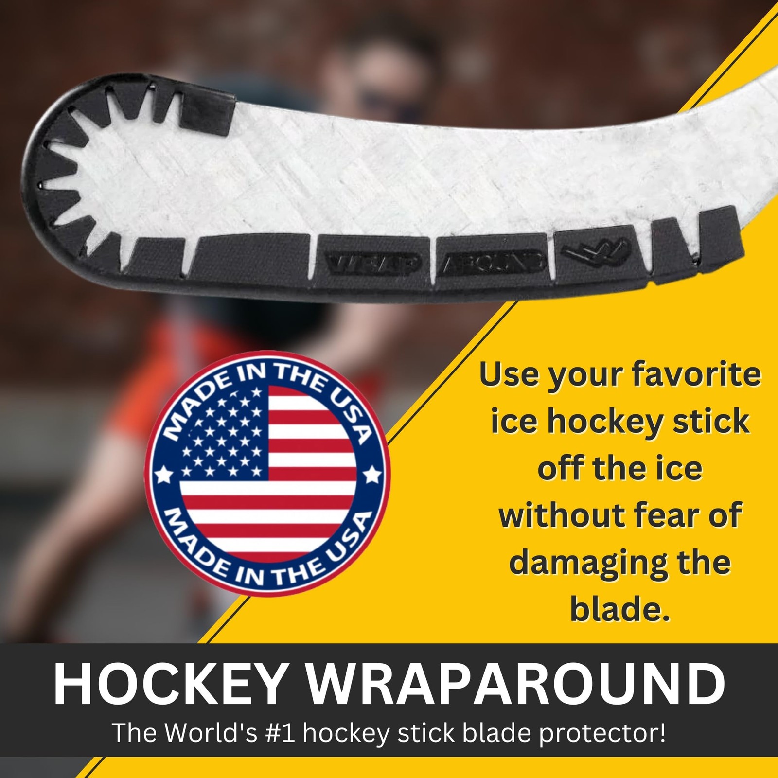 Hockey Stick Protector for Off Ice Training, Street Hockey – Cuts to Fit Kids…