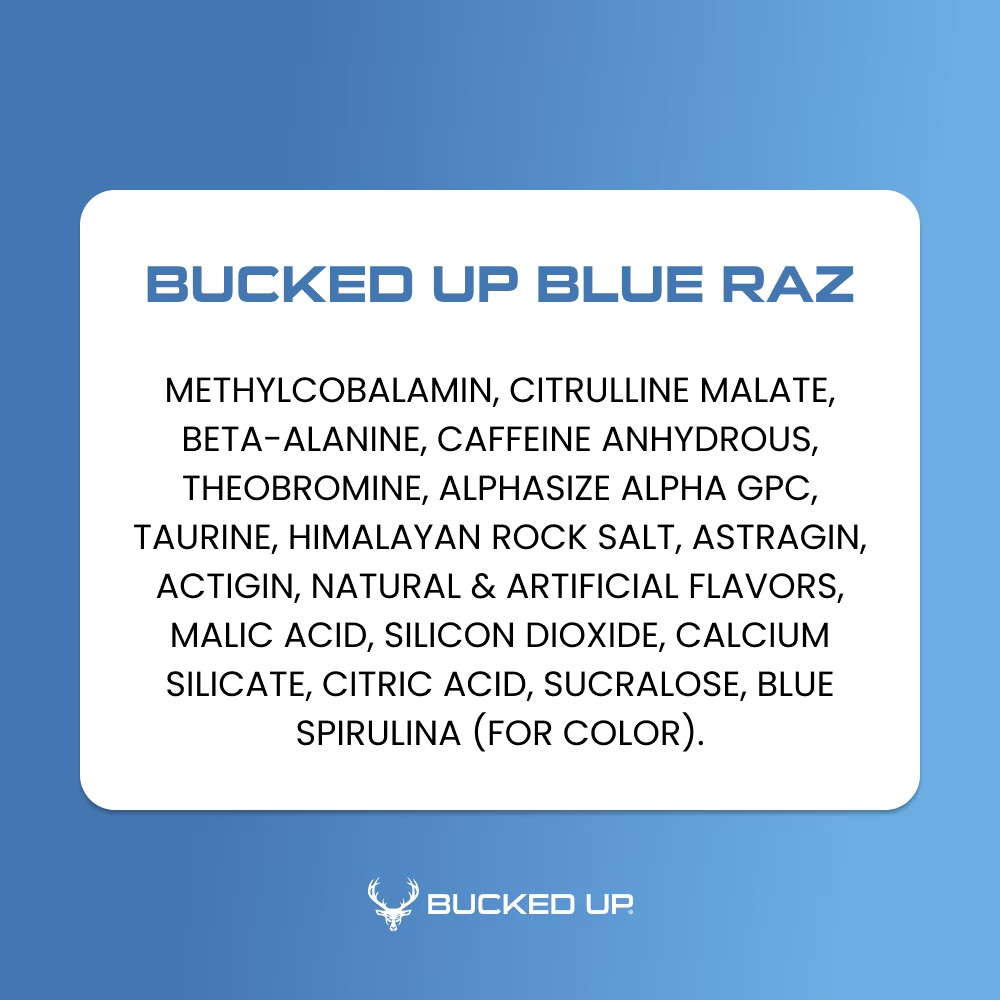 Pre-Workout Powder, Blue Raz, Vitamin B12 & 200Mg Caffeine, 25 Servings