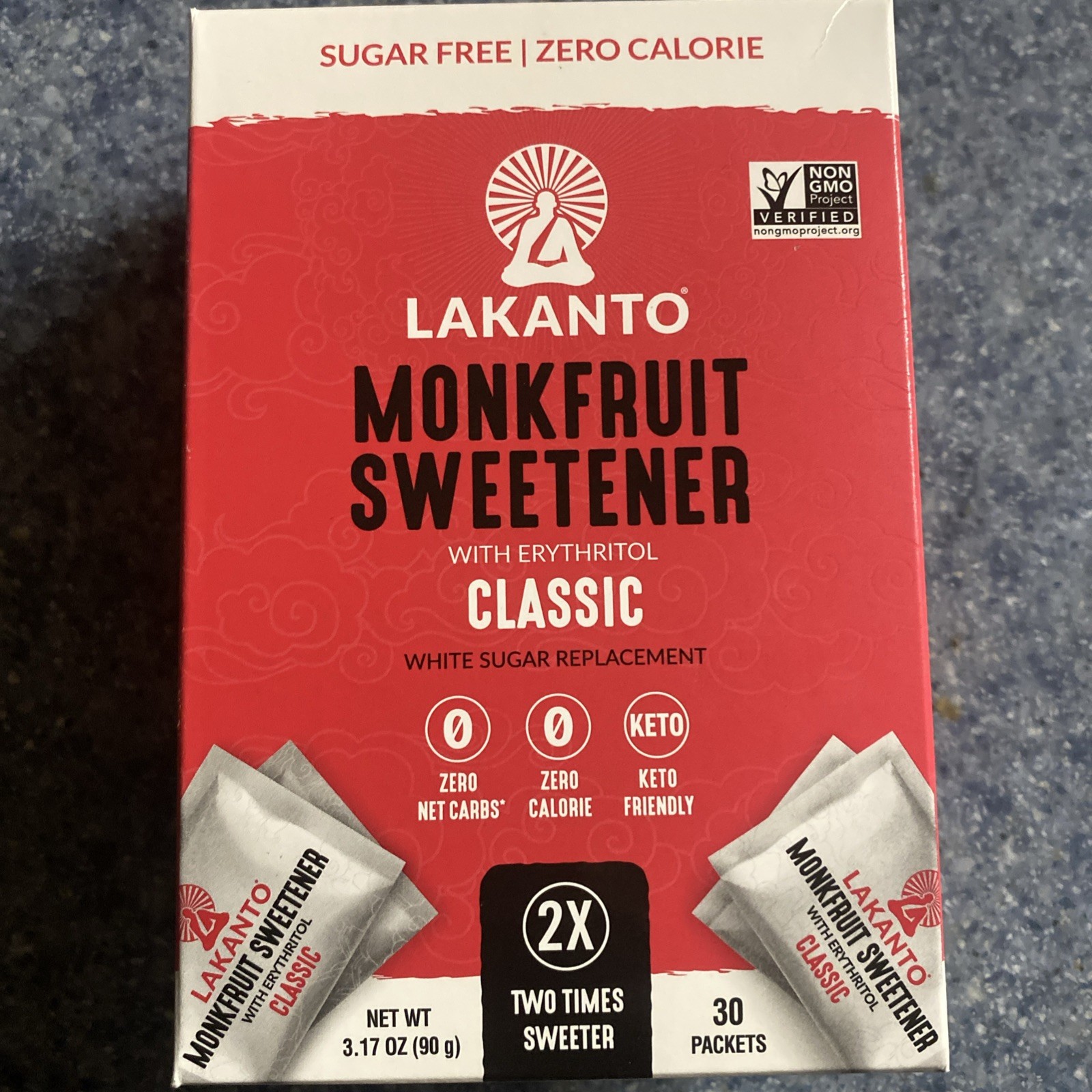 Lakanto Classic Monk Fruit Sweetener with Erythritol 3.17 Ounce (Pack of 1)