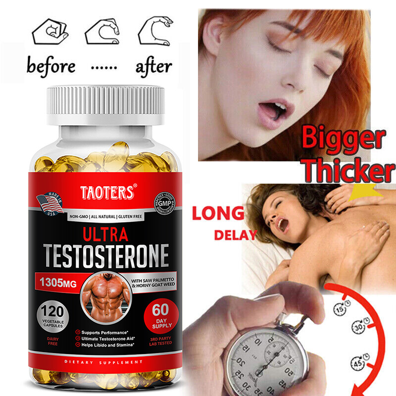 Ultimate Testosterone Aid for Men. Increase Sex Drive Power Testosteron-30 To120