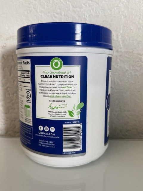 Orgain Creatine Micronized Ceratine Monohydrate Unflavored, 1.48 LB Exp 10/2027