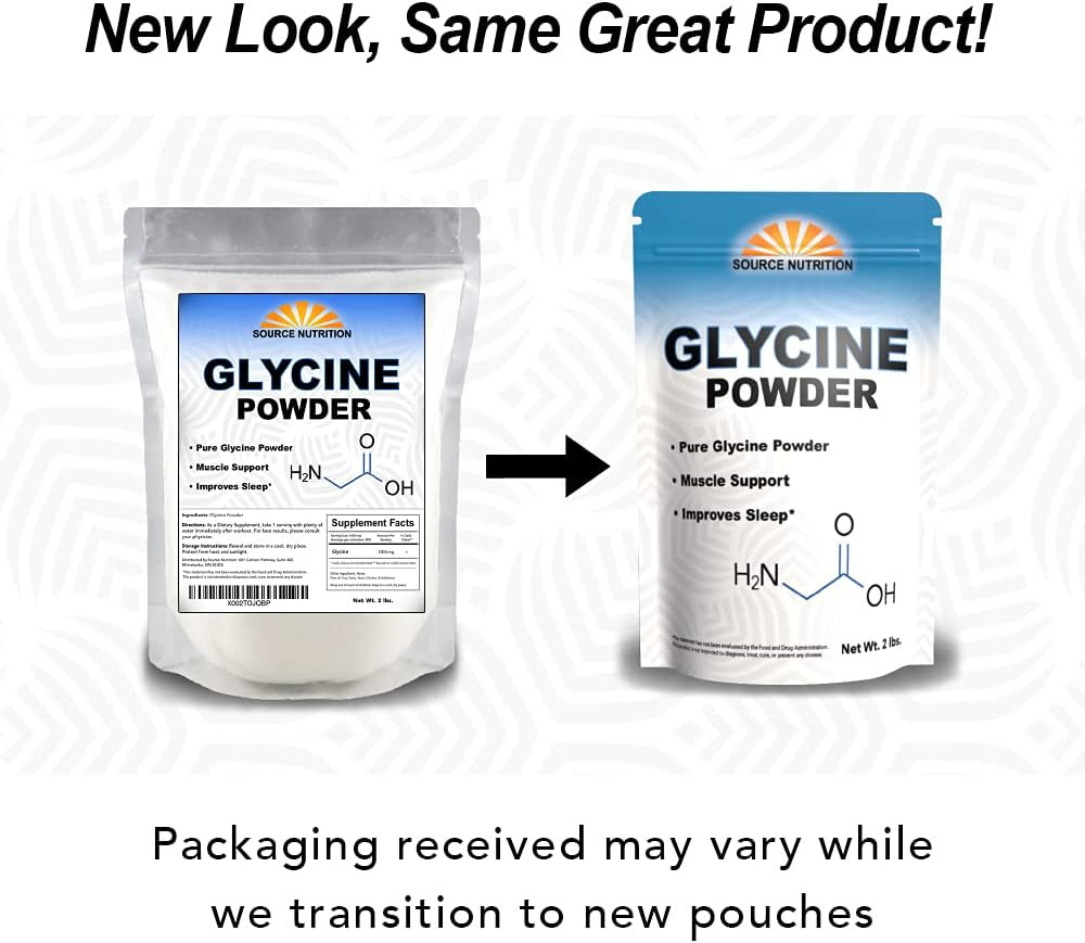 Glycine Powder (2 Lbs) – Promotes Restful Sleep, Muscle Energy and Strength, Mem