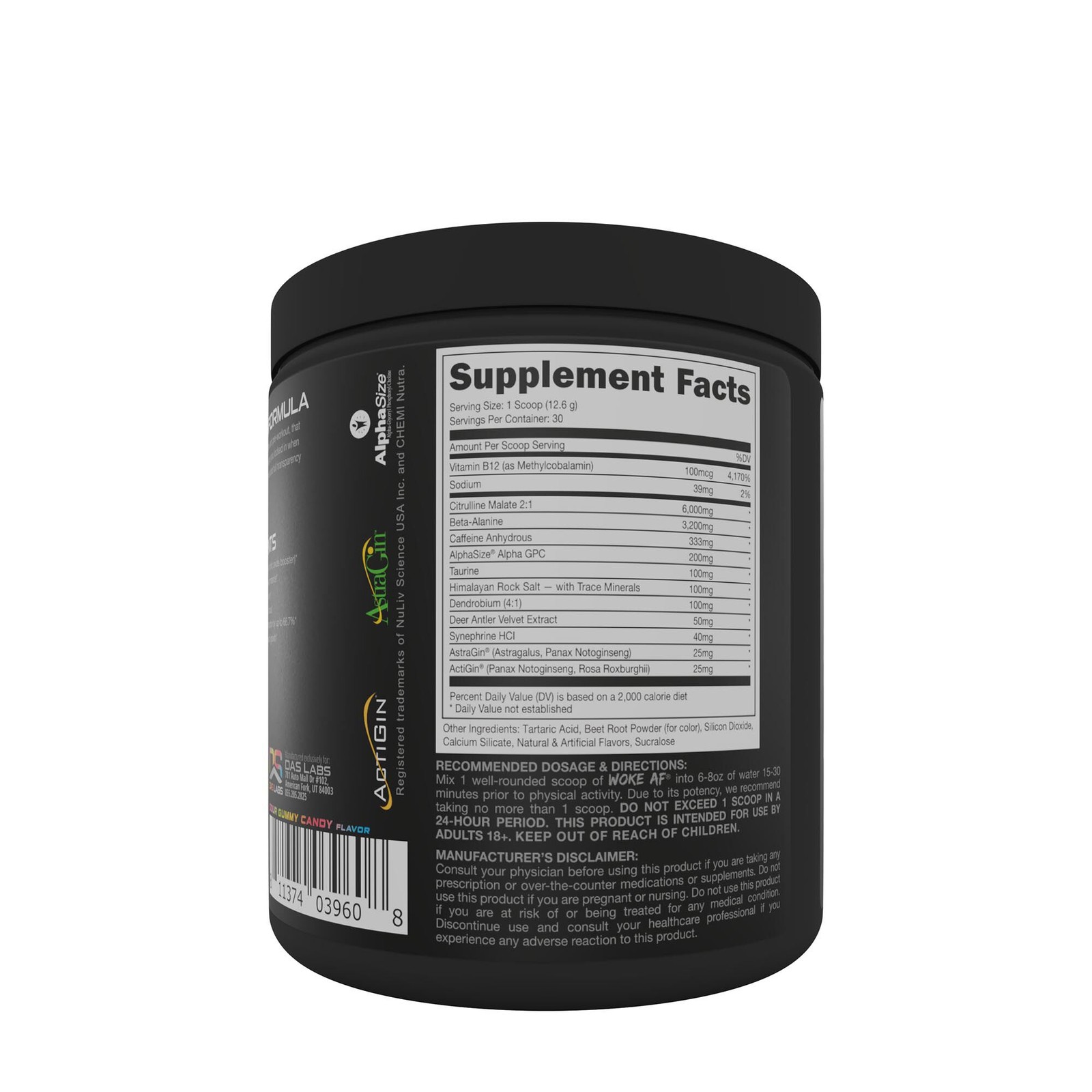 Woke AF™ Nootropic Preworkout – Sour Bucks (30 Servings)