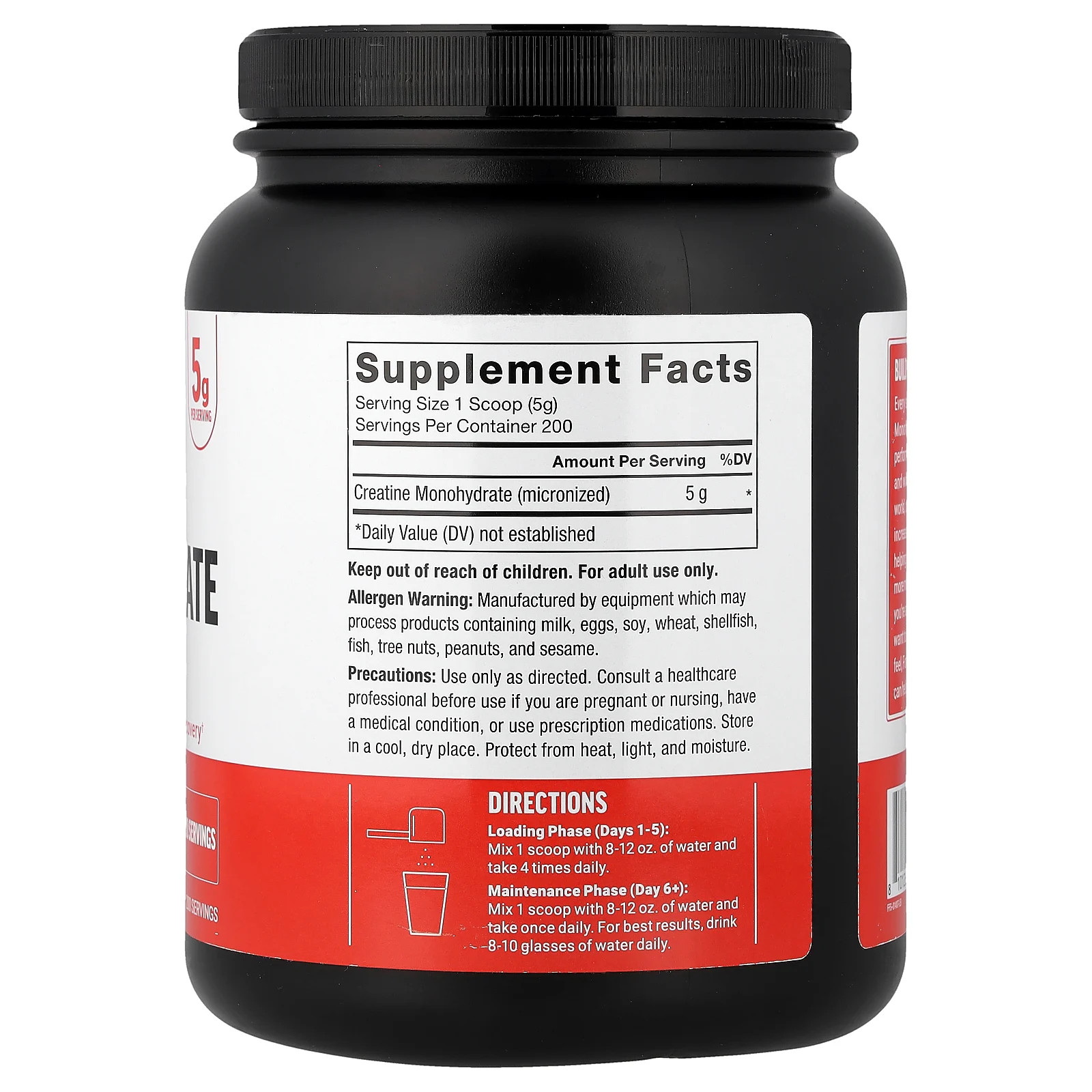 Creatine Monohydrate Powder, Unflavored, 35.3 oz (1 kg)