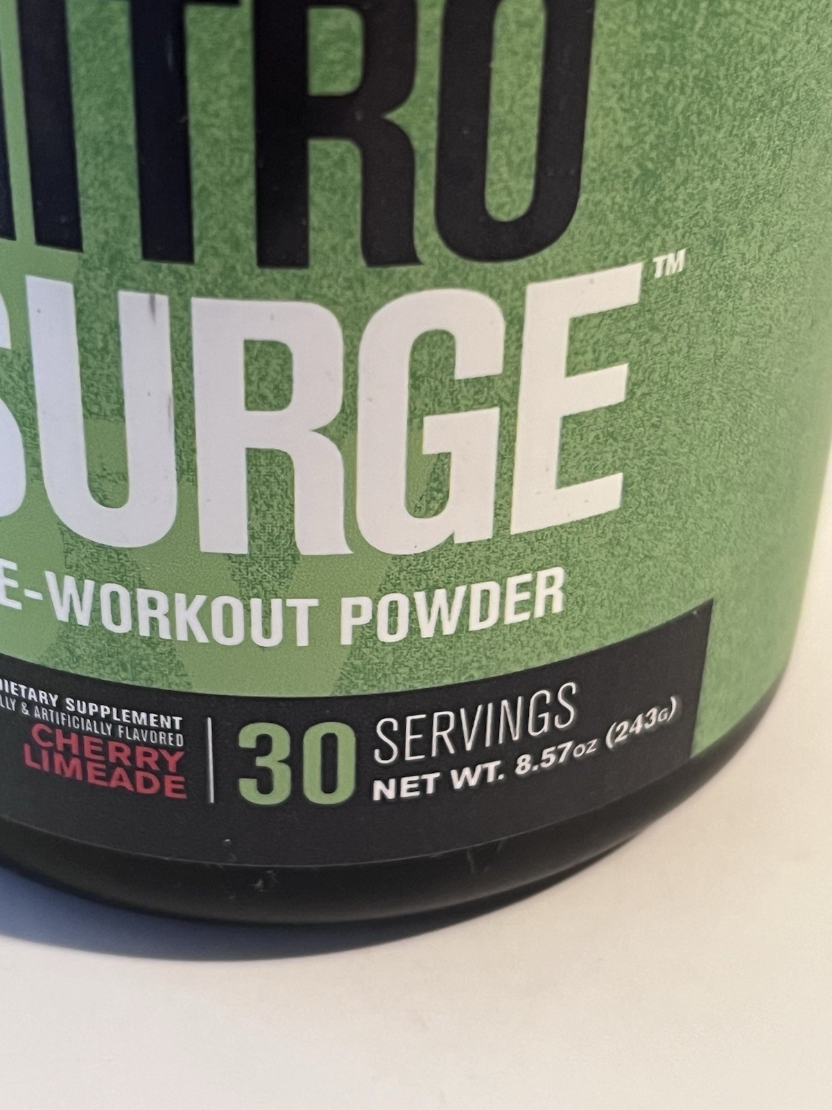 Jacked Factory NitroSurge Pre-Workout Powder Cherry Limeade 30 Serv 8.57oz