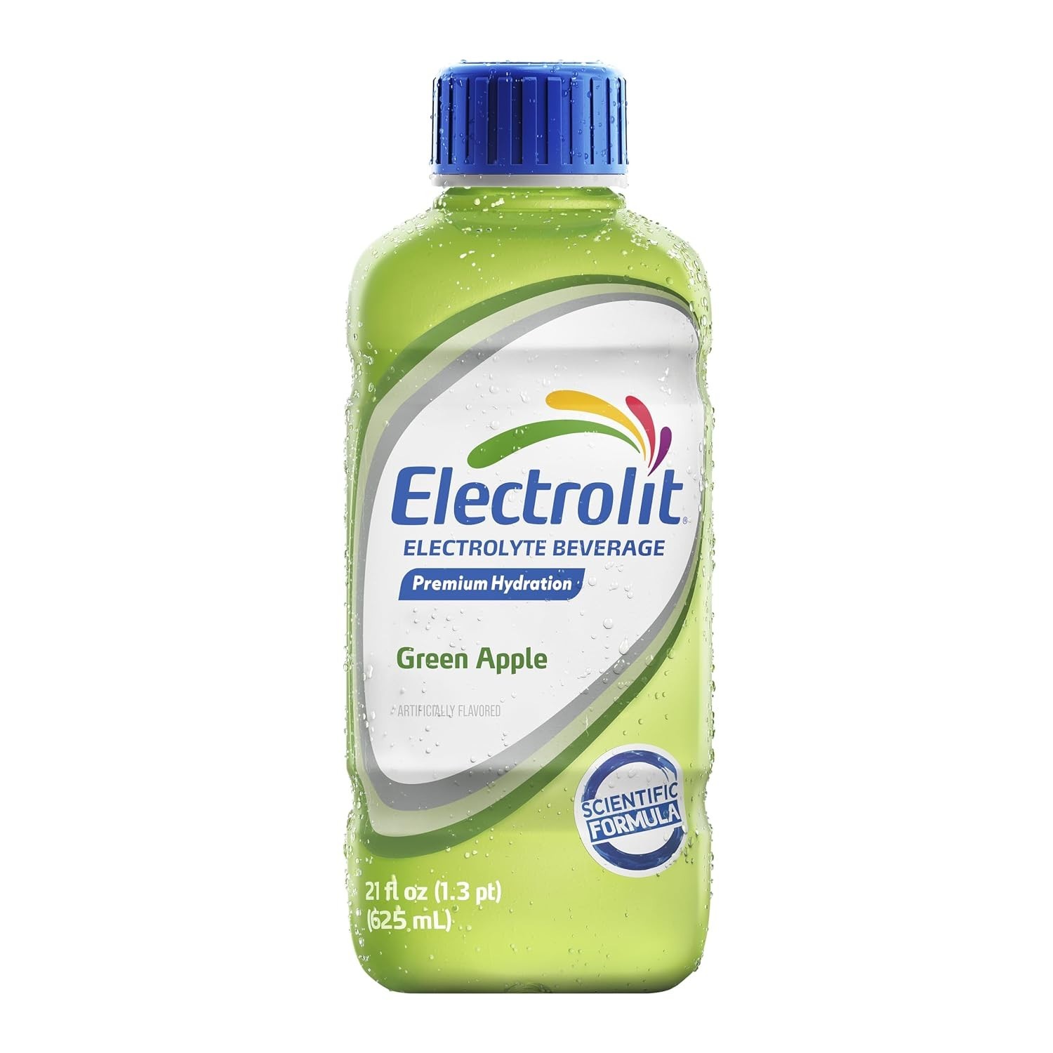 Electrolit, Electrolyte Beverage, Green Apple, 21 Fl Oz bottle (Pack of 12)