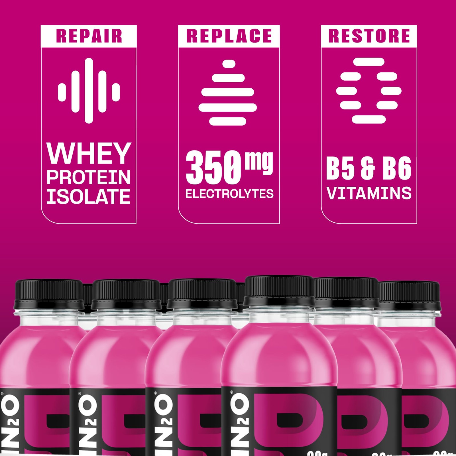 Protein2o Hydration Drink – 2-in-1 Liquid Clear Whey 16.9 Fl Oz (Pack of 12)