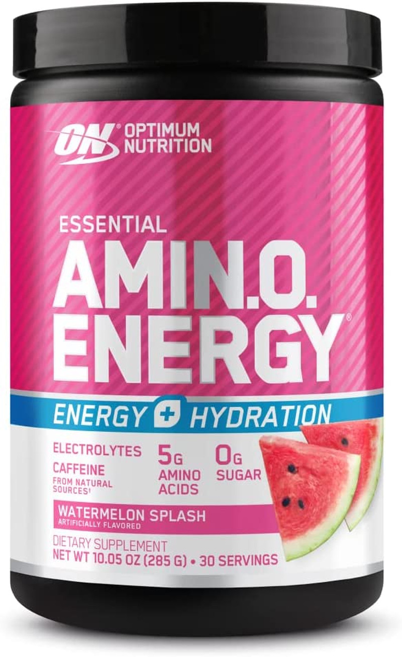 Amino Energy Powder plus Hydration, with BCAA, Electrolytes, and Caffeine, Wa…
