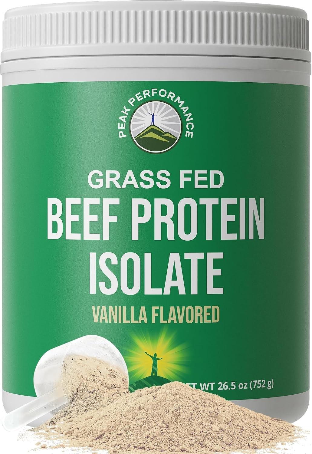 Grass Fed Beef Protein Powder Lactose Free Isolate Paleo Carnivore Vanilla 20g