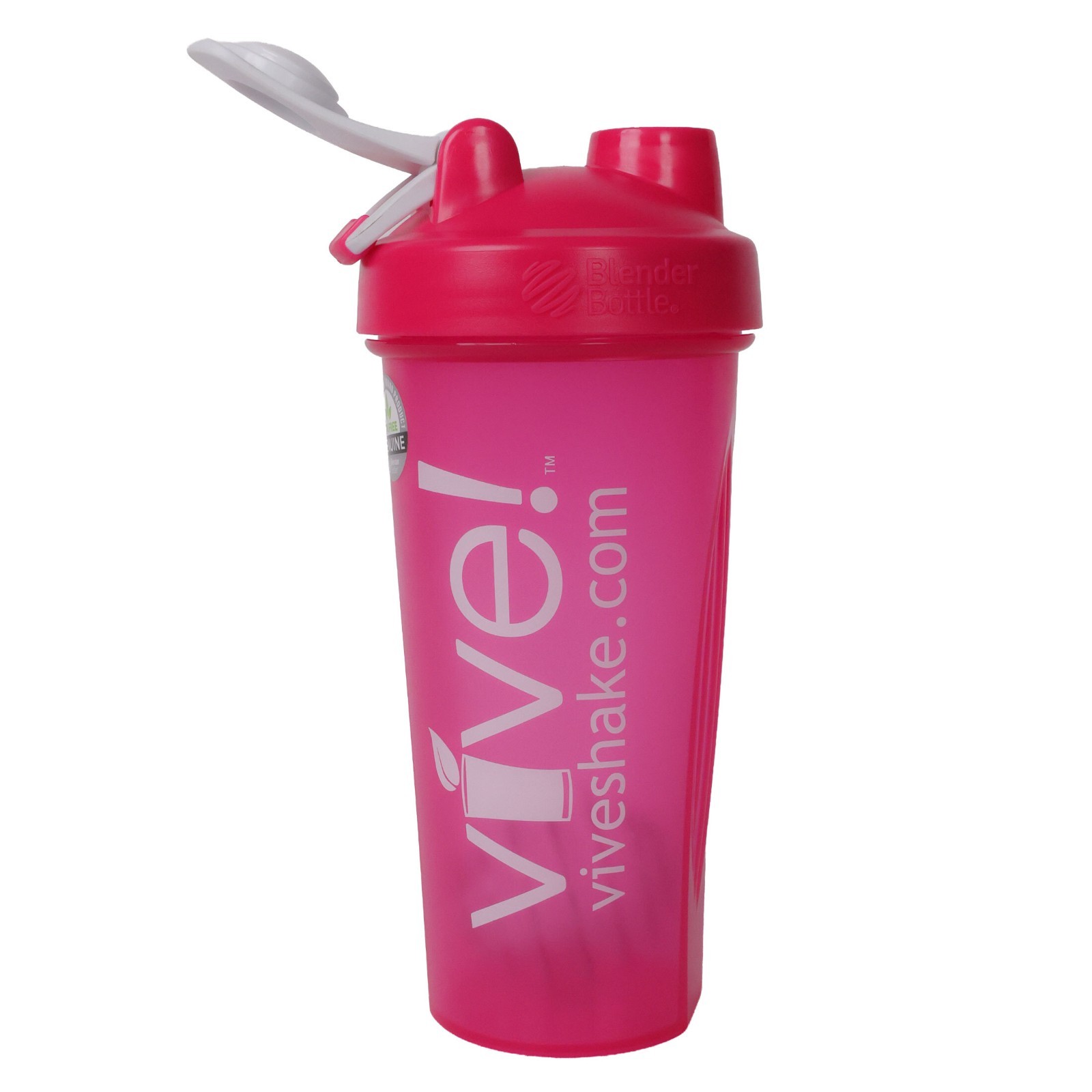 28 oz Protein Shaker Bottle with Mixing Ball. Pink/White ONLY