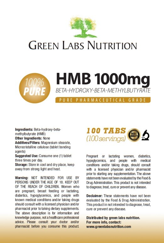 HMB 1000mg TABLETS ANTICATABOLIC LEAN BODY MASS REGENERATION