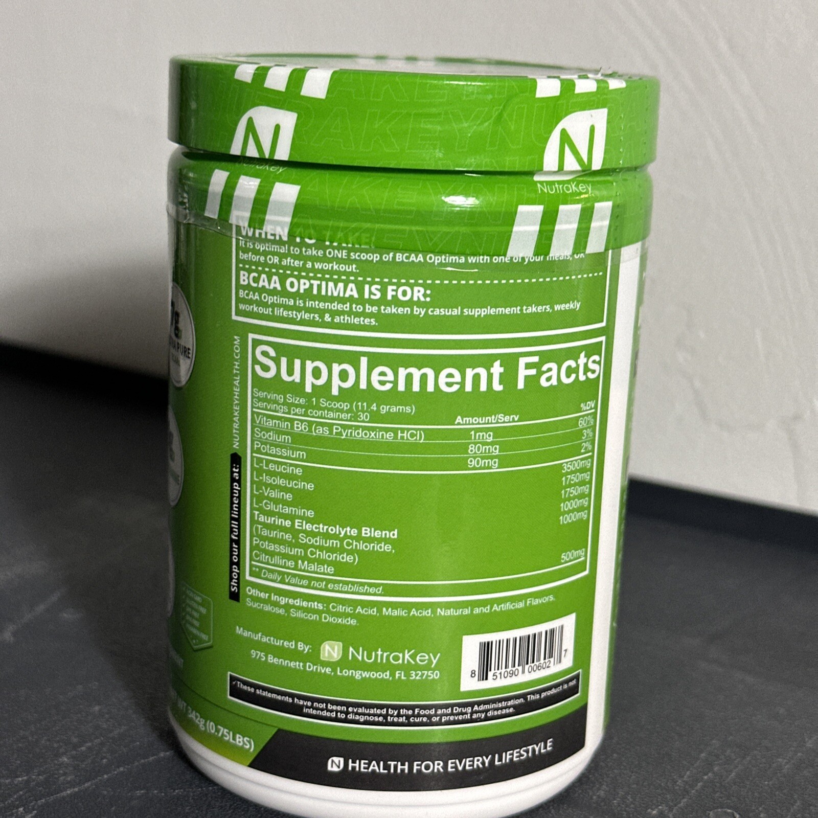 BCAA Optima, Tahitian Fruit Punch, 0.75 lbs (342 g) Read Description!