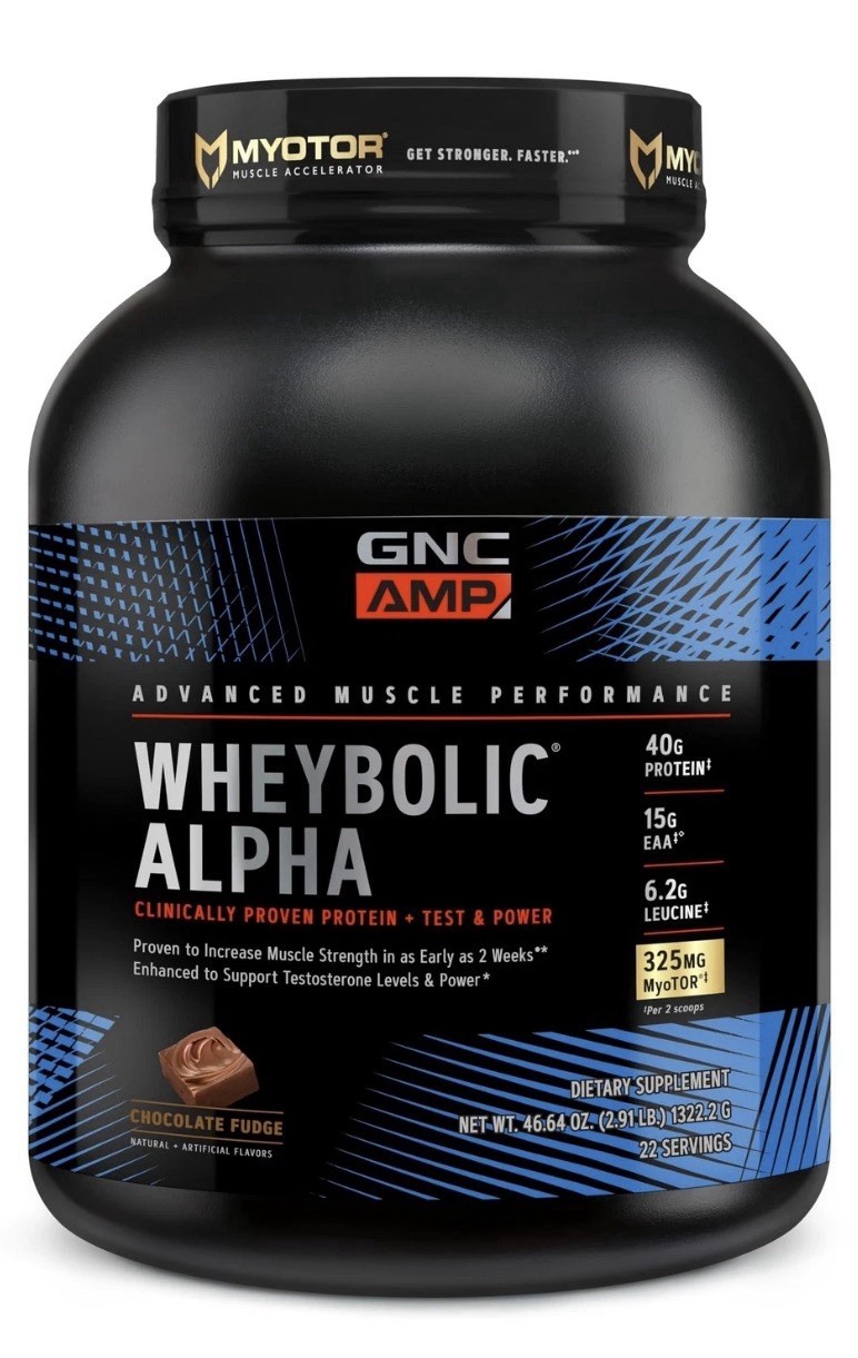 GNC AMP Wheybolic Alpha Clinically Proven Protein Powder, Chocolate Fudge