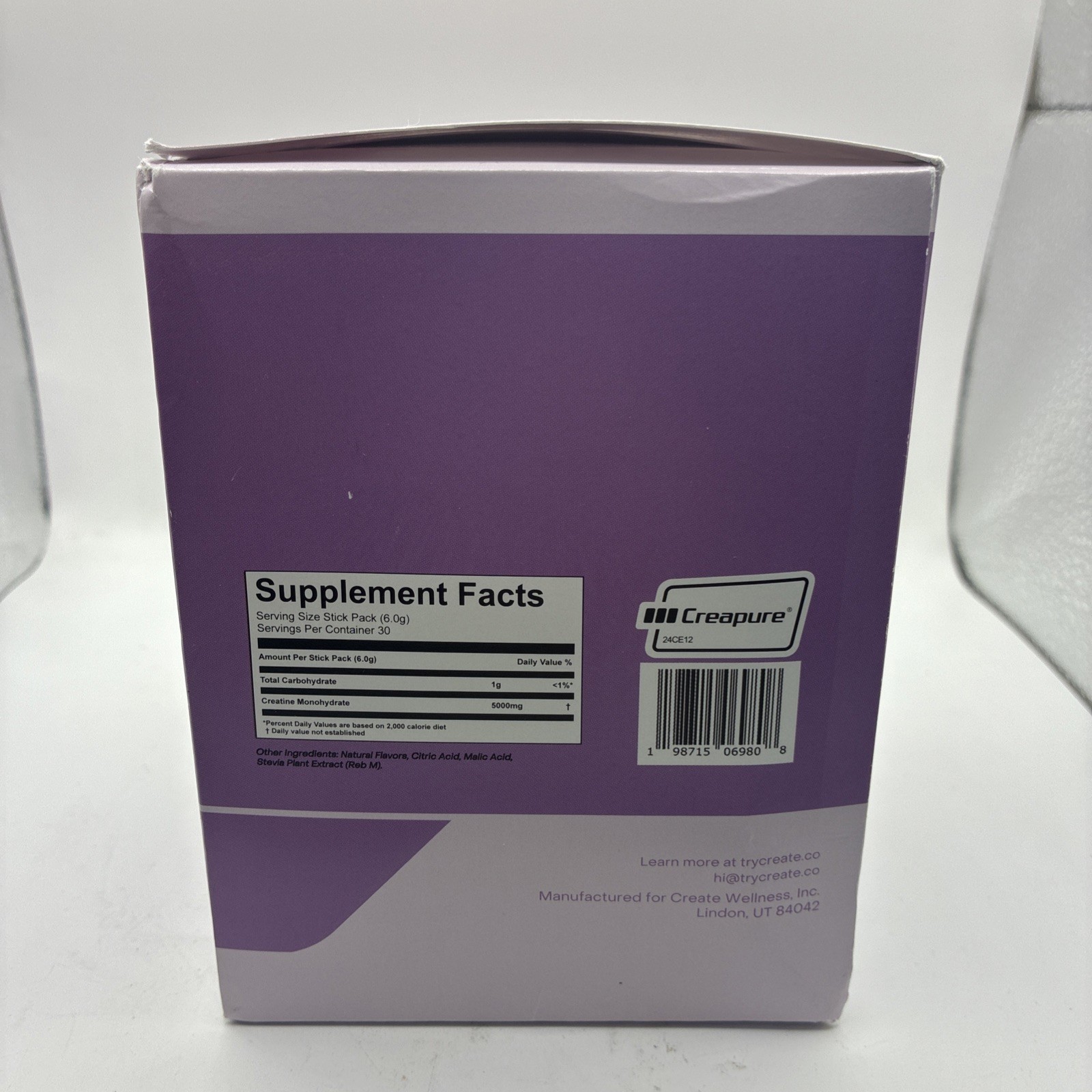 Lot Of 3 Create Single Serve Creatine Monohydrate Powder – 5g, 30ct Mixed Berry
