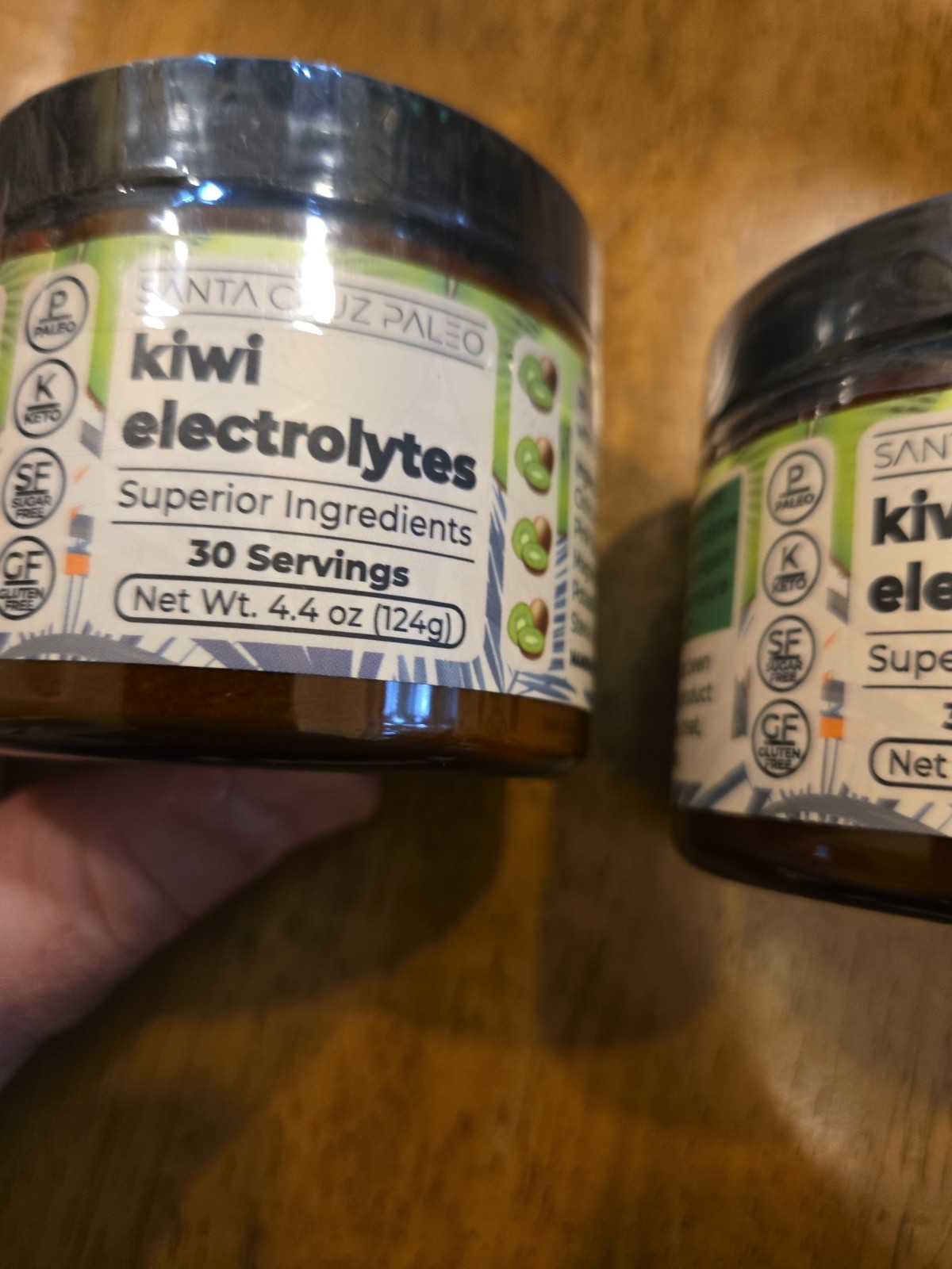 Santa Cruz Paleo Electrolyte Powder Kiwi Flavor 30 Servings each 2 pack exp 1/27