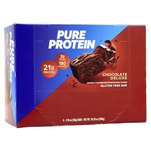 Worldwide Sports Pure Protein Bar Chocolate Deluxe 6 bars
