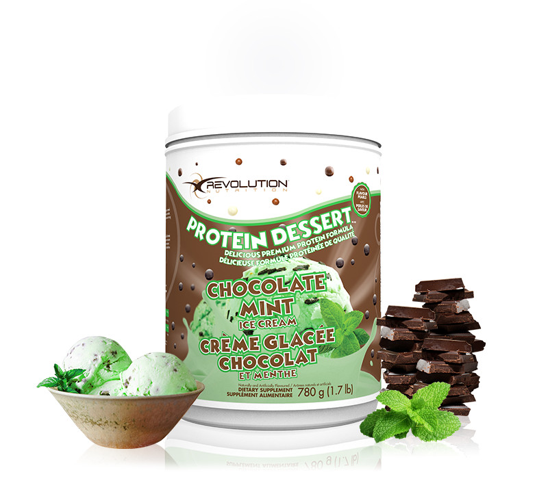 PROTEIN DESSERT Chocolate Mint Ice Cream (780g, 1.7lb) – Revolution Nutrition