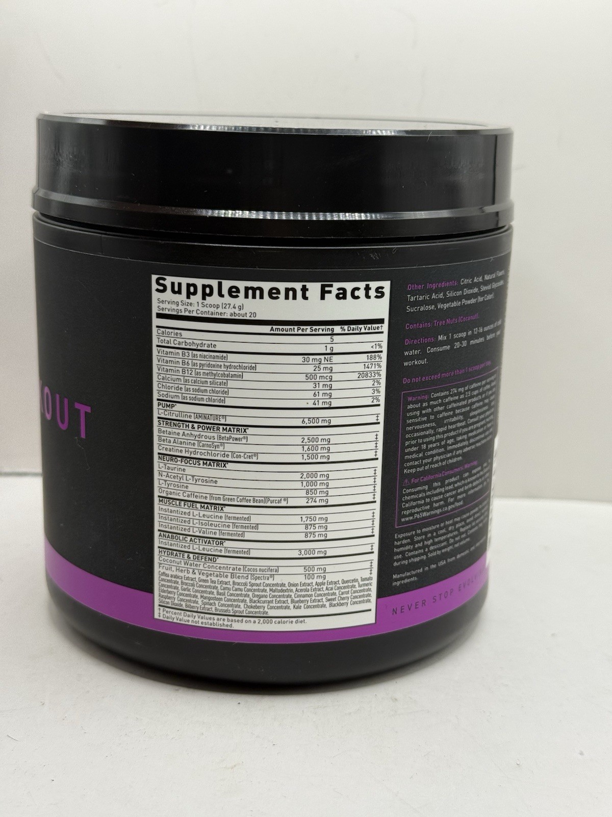 KAGED, Pre-Workout, Grape 1.21 lb (548g) – New!