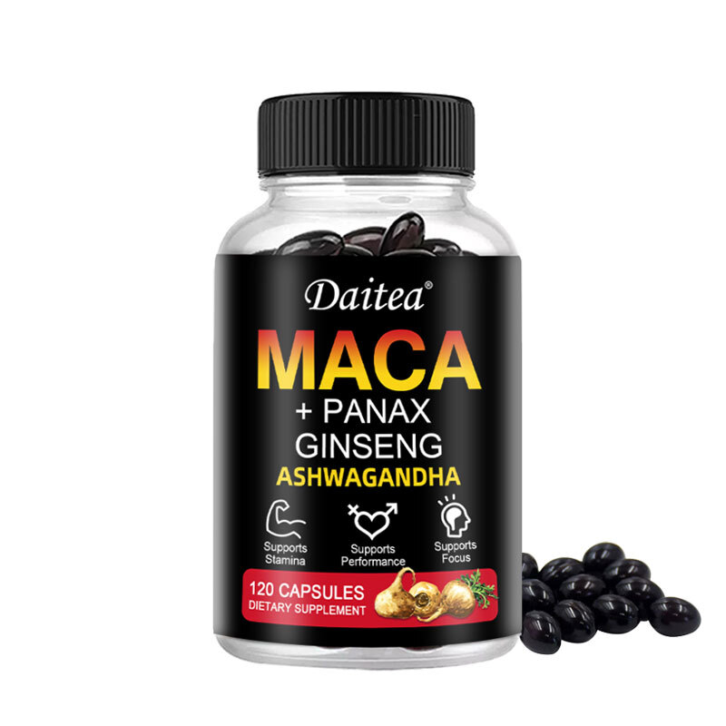 Maca Capsules – Containing Ginseng and Ashwagandha -Sexual Health support