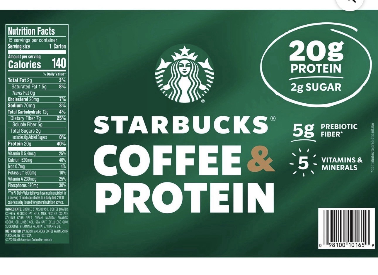 Starbucks Coffee & Protein Cafe Mocha Drink, 11 oz., 15 pk.