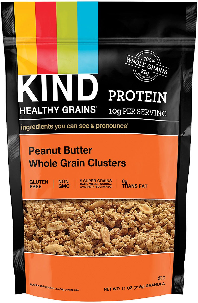 Kind Cluster Grain Meat Snack – Gluten-Free, Non-GMO, Whole Grain Granola