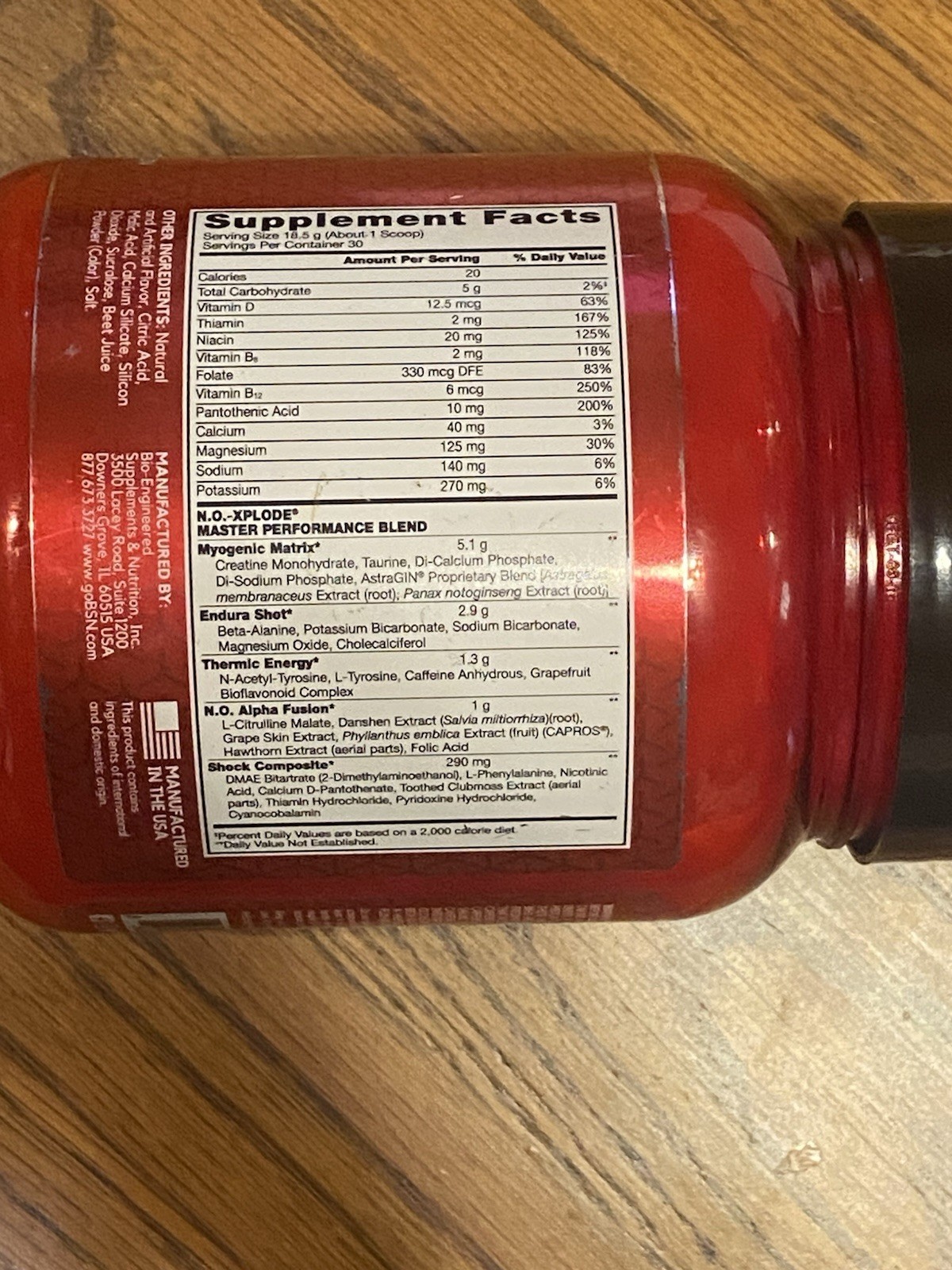 No-Xplode Legendary Pre-workout Watermelon Flavor 30 Servings