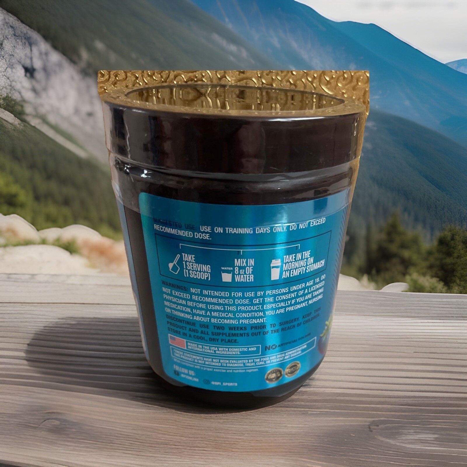 BPI Sports Best BCAA Shredded Caffeine-Free Blue Raz 9.7oz EXP 08-2027