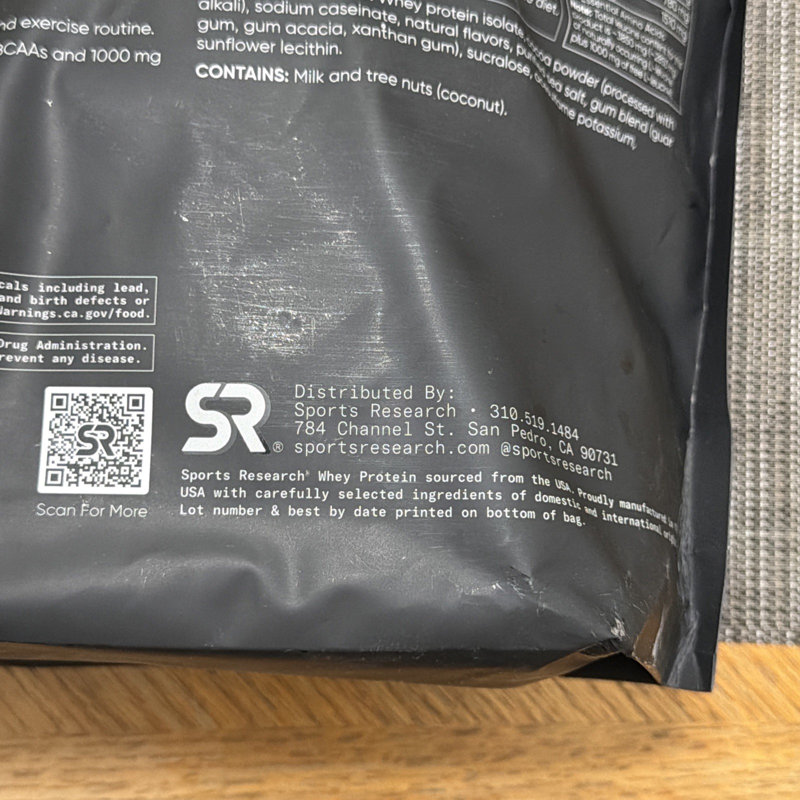 Sports Research Whey Protein Dutch Chocolate 5.42Lb BRAND NEW SEALED EXP 03/2028