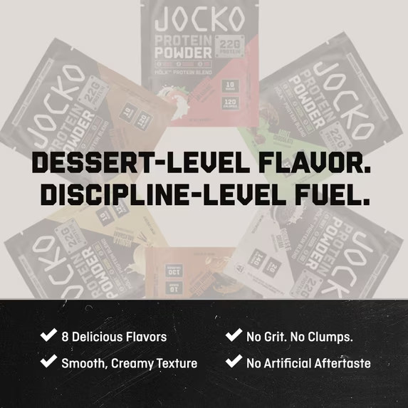 Jocko Mölk Mint Chocolate Whey Protein Powder 22g Protein 2 lb Bag