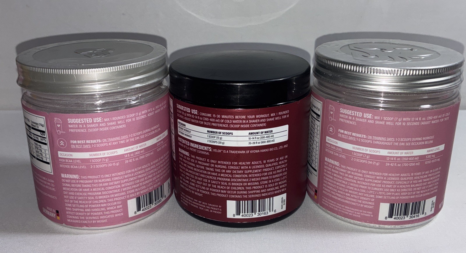 Bundle Of Workout & Post Workout Supplements / BCAA Amino, Pre-Workout, EAA Amin