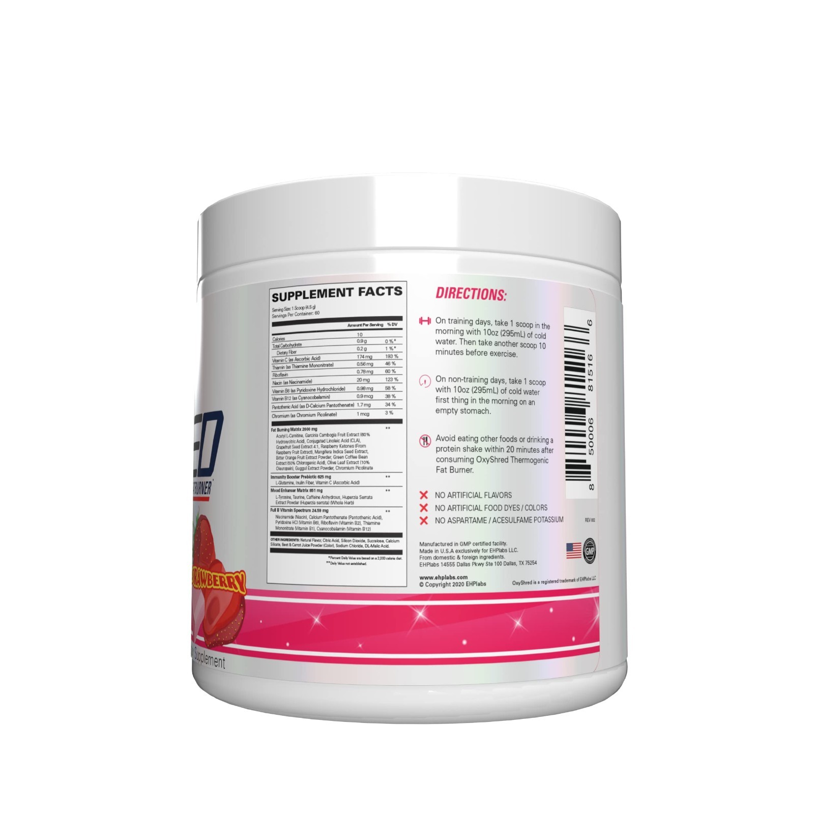 Pre Workout Powder with L-Glutamine & Acetyl L-Carnitine – Energy Boost Drink, 6