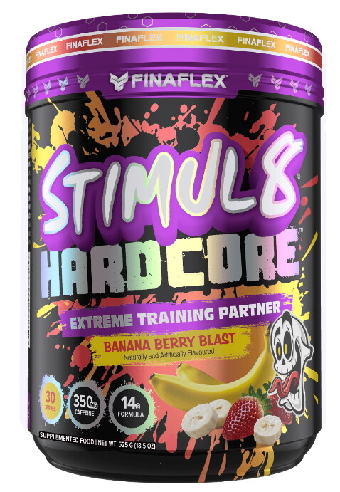 FINAFLEX STIMUL8 HARDCORE PRE WORKOUT 30 SERVES STIMUL 8 EXPRESS AUS POST