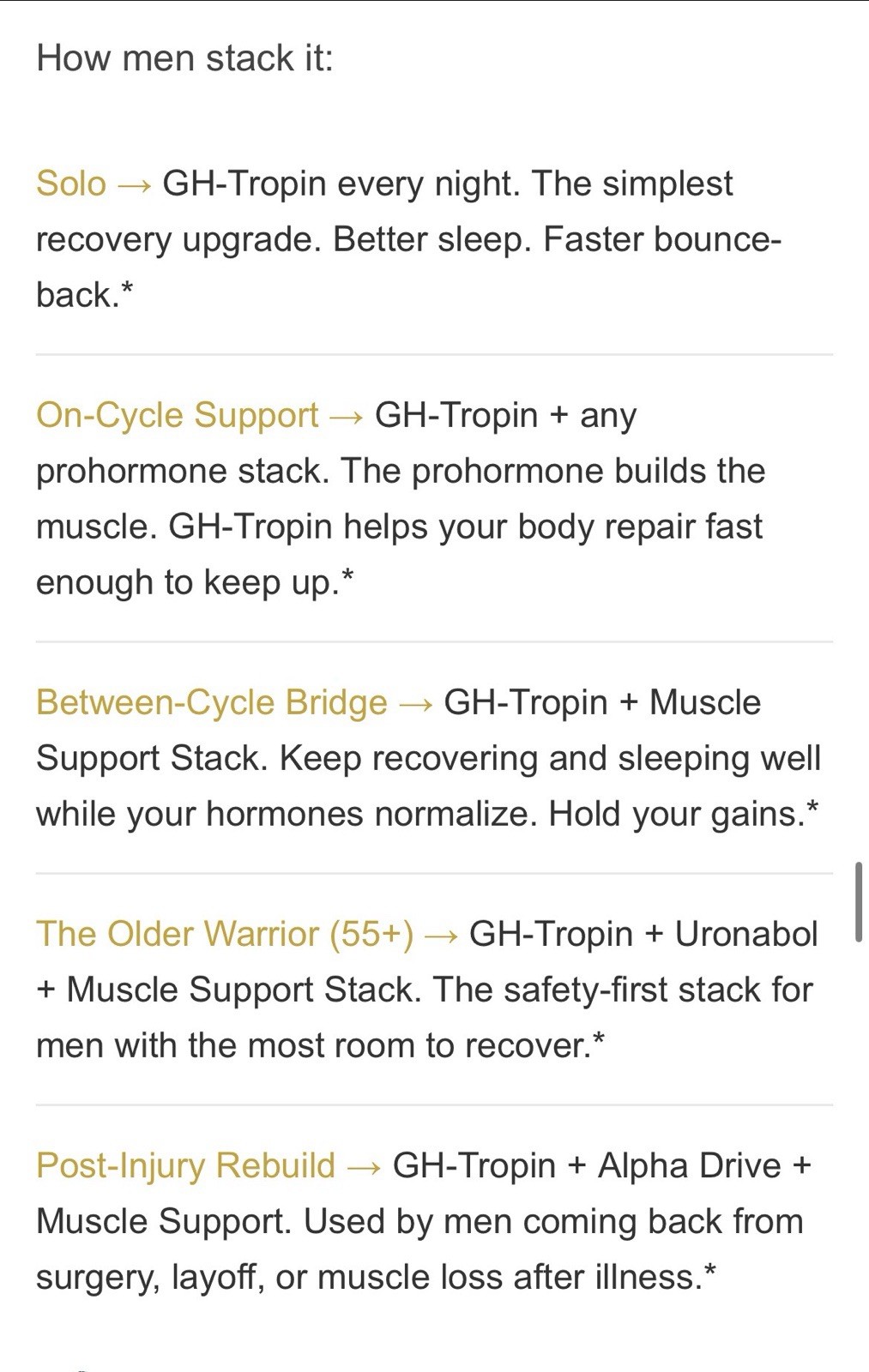 GH Secretion Amp. W/Sleep Aid 4 Growth, Recovery & Gains By Vintage Muscle💪🧪