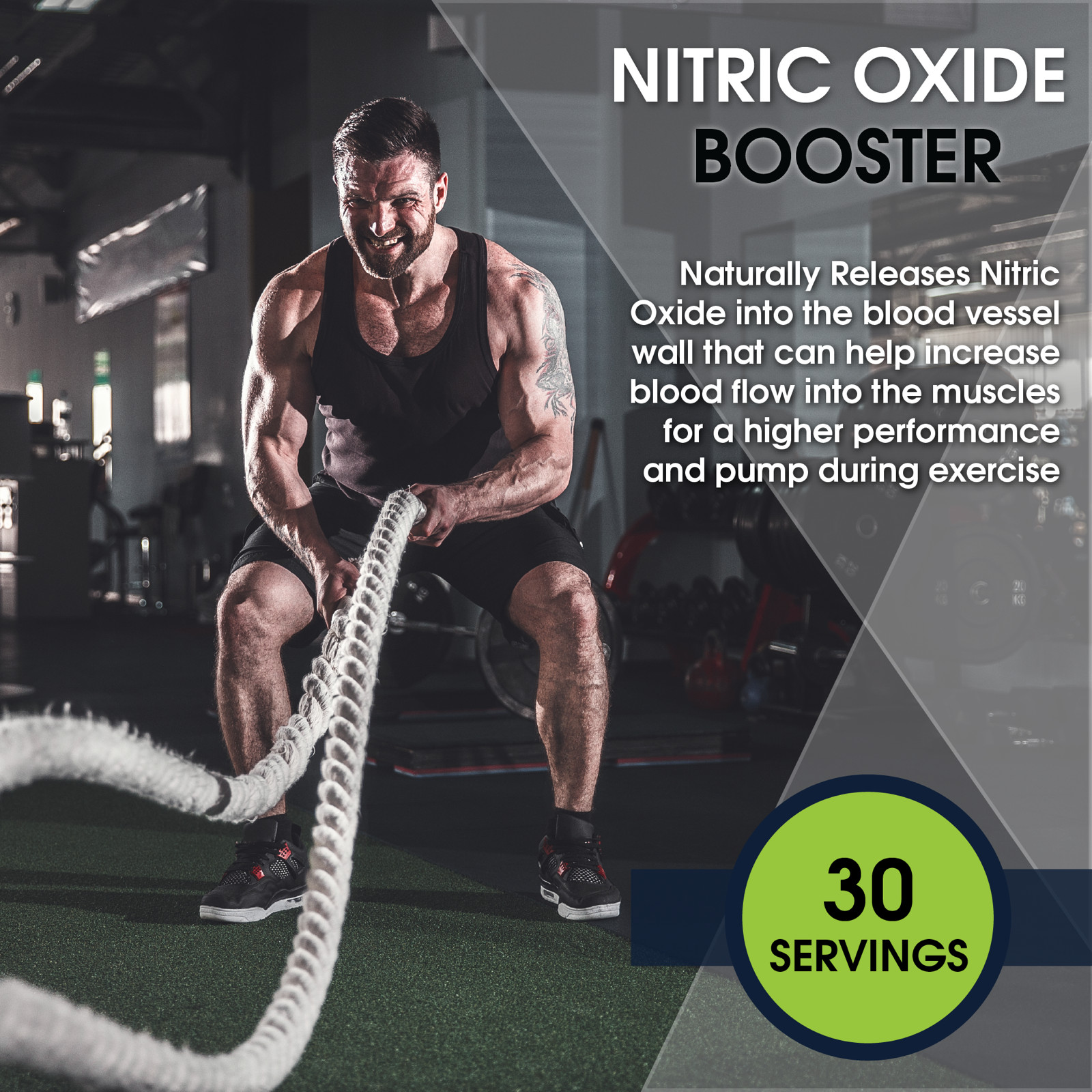 Pre Workout Powder – L-Arginine – L-Citrulline – Nitric Oxide Booster Creatine