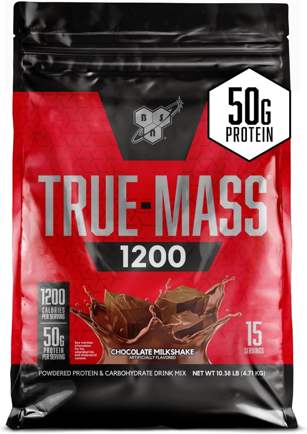 BSN True-Mass 1200 High Calorie Weight Mass Gainer 10.25LB Bags 3 Flavors New