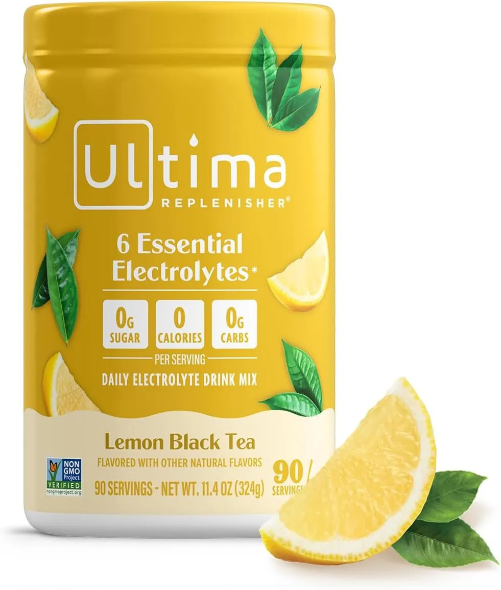 Ultima Replenisher Electrolyte Powder Drink Mix Passionfruit 90 Serving Canister