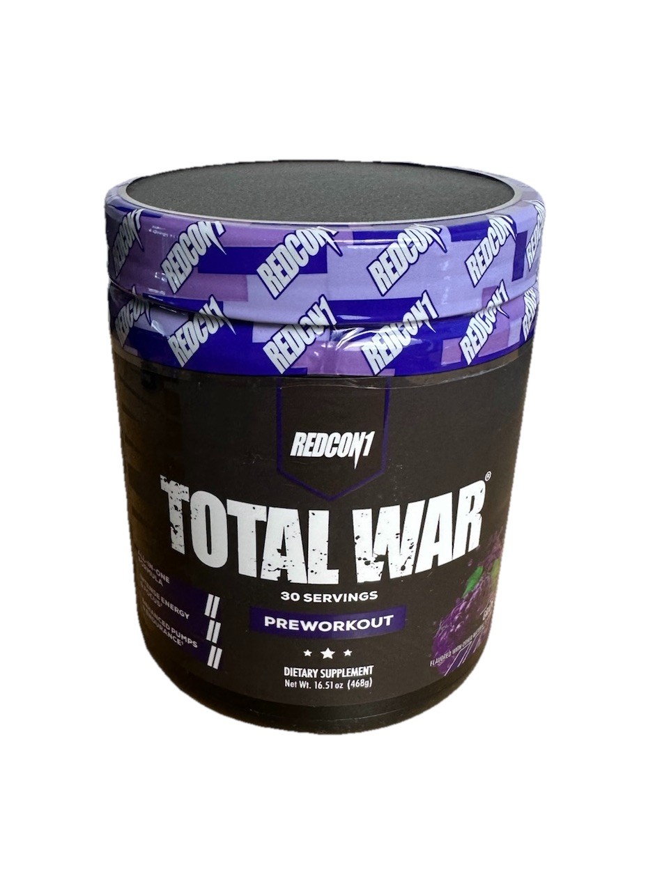 REDCON1 Total War Grape Pre Workout – Fast Acting Focus & Pump – 30 Scoops 16 oz